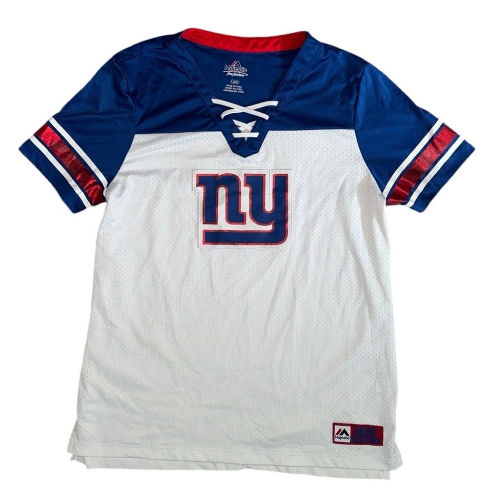 New York Giants football jersey large women’s  adult blue NFL majestic